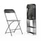 Flash Furniture Folding Chair - Black Plastic, PK4 4-LE-L-3-BK-GG - alternate 1